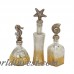 Cole Grey Fleur-de-lis 3 Piece Decorative Bottle Set COGR6437